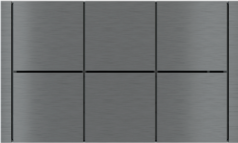 EKINEX EK-FLR-GBS Cornice FF Flank rettangolare Metallo Titanio