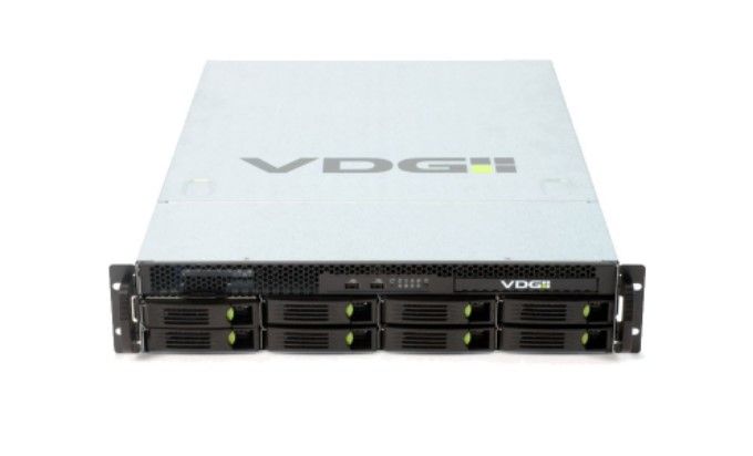 TKH SECURITY NVH-2608XR Video server 19", 2U, 8 bay HS, Xeon, SSD, RAID, RPSU