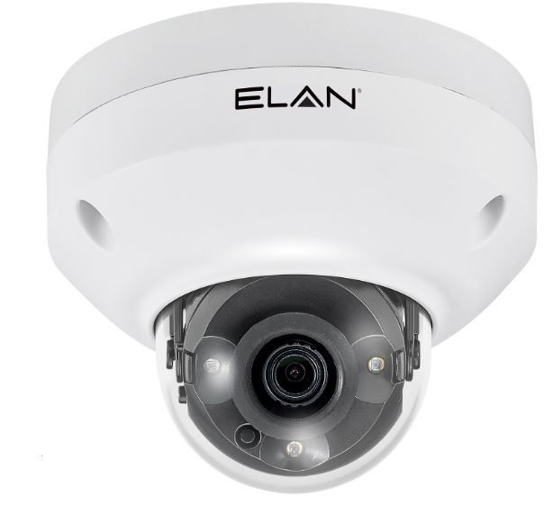 EL-IP-IDF4-WH Telecamere IP ELAN Sorveglianza IP Obiettivo fisso Telecamera dome da interno 4MP con IR (Bianco)