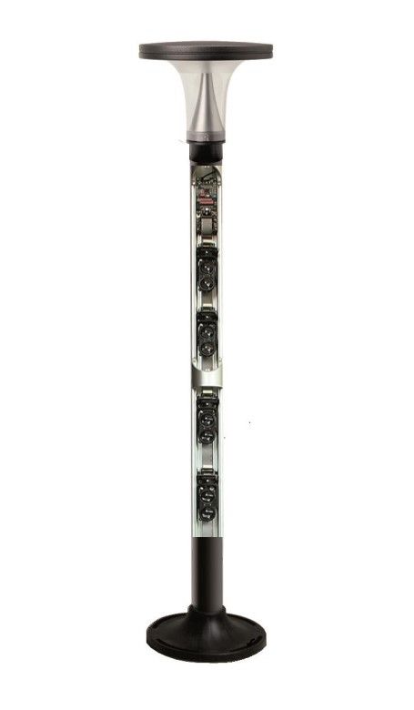 POLITEC MES SMA 9160 RX_220V TERMINAL column 3 spoke double optics RX H 160 cm. _ ALIM.220V+BATT.