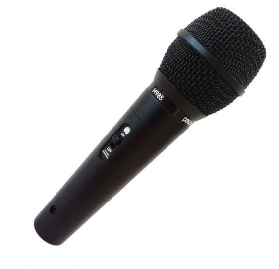 PASO M985 Hypercaryoid dynamic microphone, 5 m XLR/XLR cable, ON/OFF switch