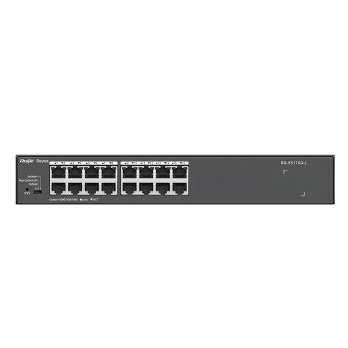 RUIJIE RG-ES116G-L 16-Port Gigabit Unmanaged Switch, 16 Gigabit RJ45