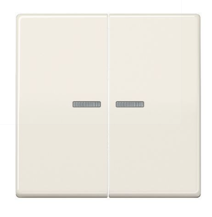 JUNG AS10921STRFWW Pulsante KNX RF, 2 canali