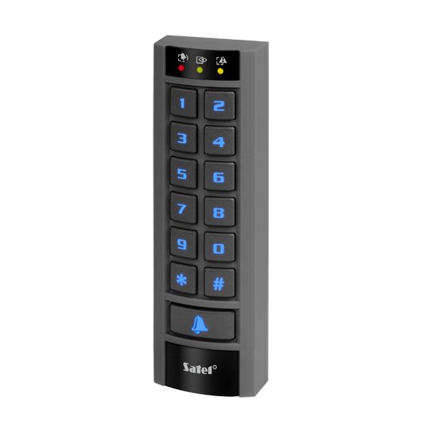 SATEL INT-SCR-BL Outdoor partition keypad with the possibility of controlling a gate. with proximity reader (blue backlight with bell button)