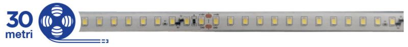 LEDCO SL120LBC68/48 STRIP LED 8W/MT - 30 Metri 48Vcc LUCE CALDA IP68