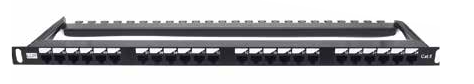 WP RACK WPC-PAN-6U-24 PATCH PANEL CAT 6 UTP 24 PORTE RJ45, 1U