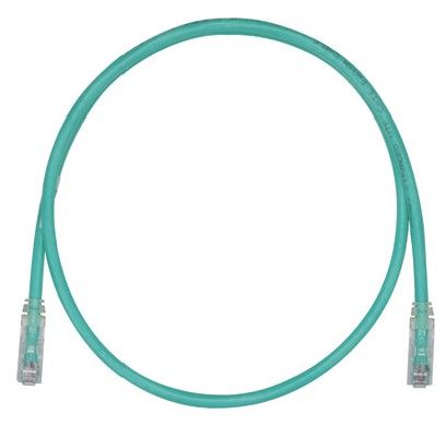 PANDUIT UTPSP3MGRY Copper Patch Cord- Cat 6- Green UTP Cable- 3 Meter