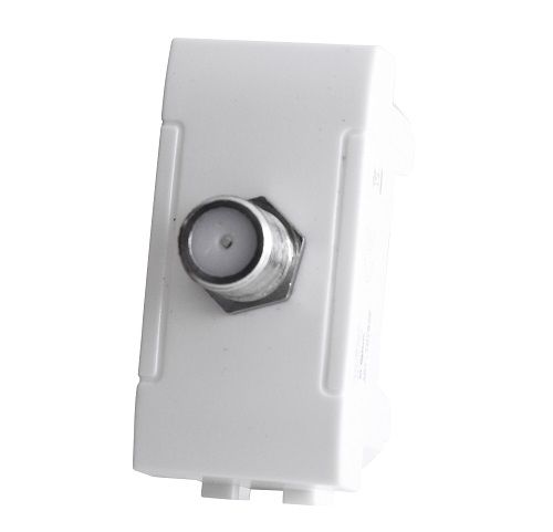 MAPAM 825B Art 825B 1P White Satellite Socket