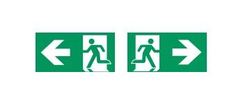 COOPER CSA LIGHTING 40071354620 LED PANEL 20M LEFT/RIGHT ISO7010