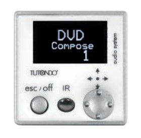 INIM TU CZ830MC Digital control equipped with OLED display - chrome metal color