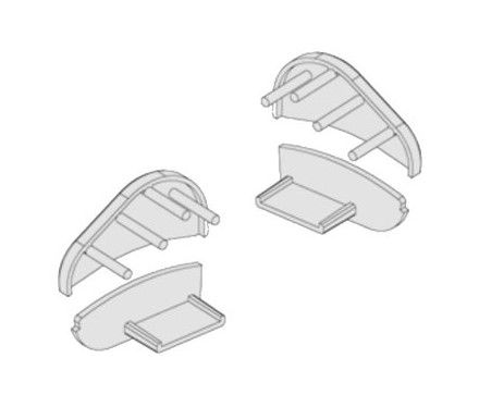 CCE CETEACC00001 Tappo destro e sinistro per dispositivo TECNO