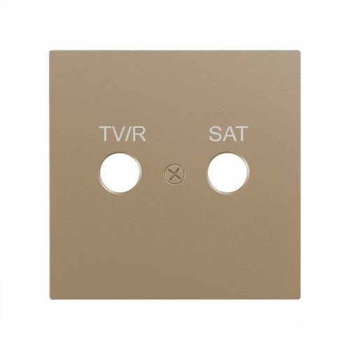 ZENNIO ZS70CTVRSC ZS70. Placca copri-inserto TV-R/SAT 70x70 mm - Cha