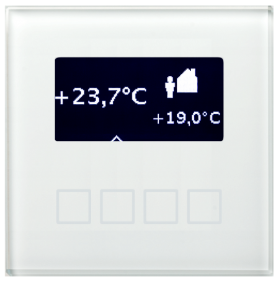 MDT SCN-RT1GW.01 SCN-RT1GW.01: Temperature controller for glass rooms, white