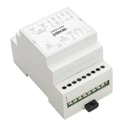 PASO AW25R-DIN Amplificatore stereo in classe D da 25 W per guida DIN
