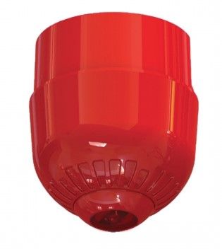 ARITECH FIRE FAC355 Red LED flashing light for ceiling mounting with high base for pipe passage