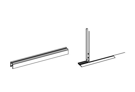 FAAC 390882 SUPPORTO ANTA PER ANTIPANICO L=1300