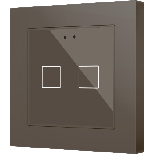 ZENNIO ZVIFR70X2M Flat RGB 70 X2. 70x70 glass capacitive button