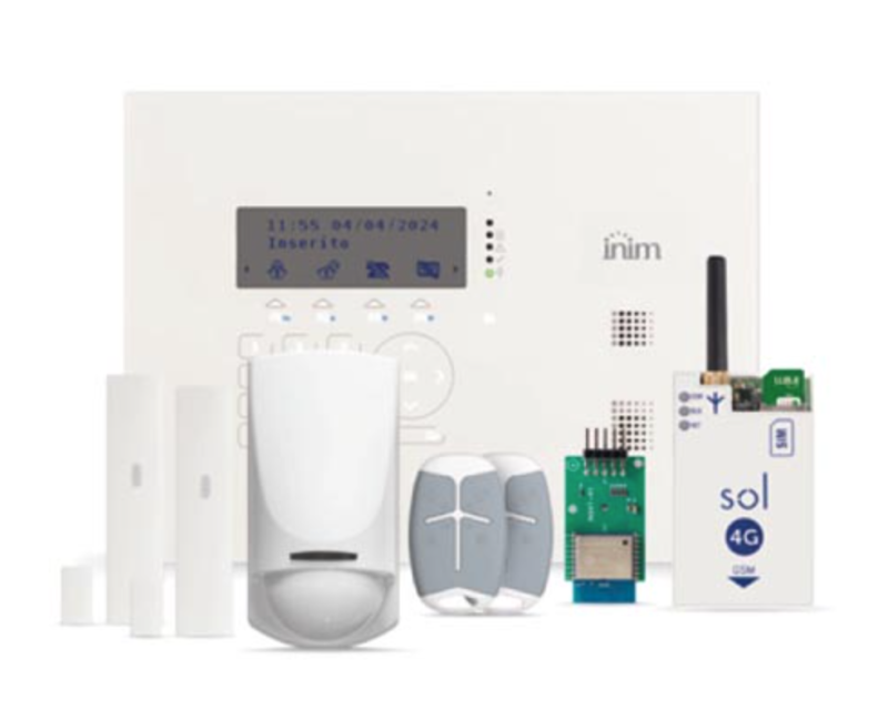 INIM SOL-30G#02 KIT SOL 868MHZ Full wireless composto da centrale SOL-30G