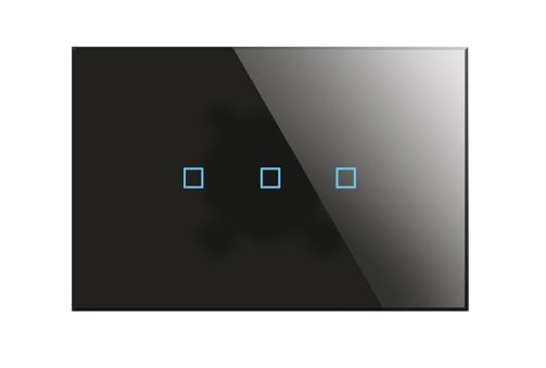 BLUMOTIX BX-R03B KRISTAL Multifunction KNX keyboard in rectangular glass