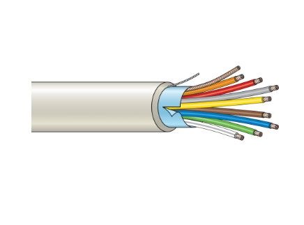 ARITECH ANTINTRUSIONE WS108W-HF Cavo schermato 8x0.22. senza alogeni. Matassa da 100m 