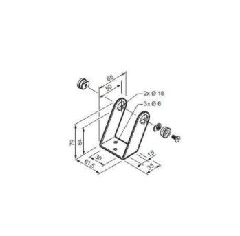 MINGARDI 2700658 Staffa supporto attuatore / Actuator support brack