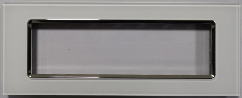MAPAM 6007BL-1 Gem 6007BL-1 7P White Glass Plate