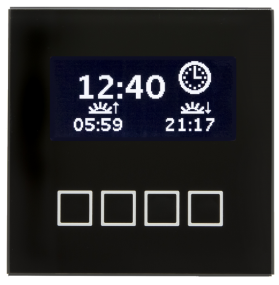 MDT SCN-LCDGS.01 SCN-LCDGS.01: unità operativa centrale in vetro, nera