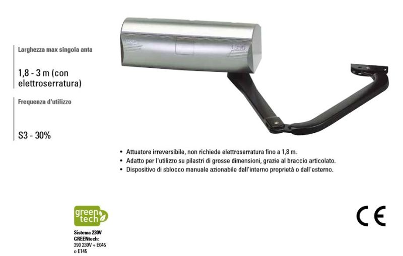 104570 FAAC 390 230V ELECTROMECHANICAL MOTOR ACTUATOR