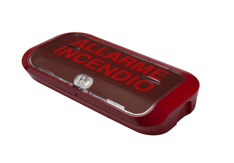 VIMO KLAMPENSR Red wall acoustic alarm plate