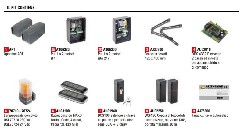 GIBIDI K351/BFSLT KIT ART 5000