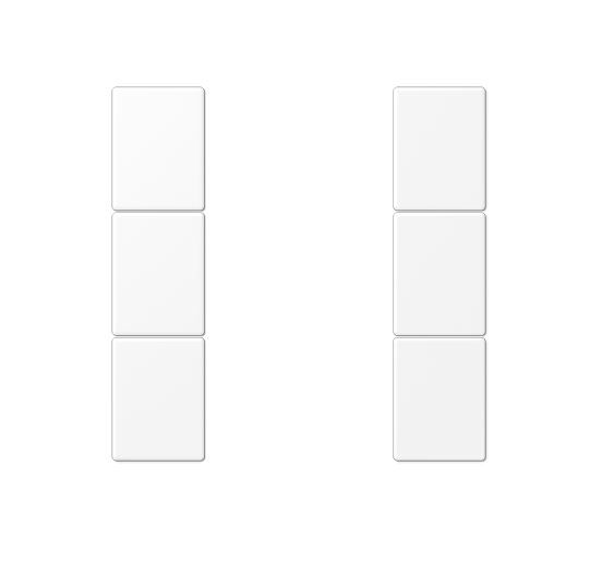 JUNG LS503TSAWWM Copritasti per sens. 3 canali F50- mod. LS990- bianco alpino opaco