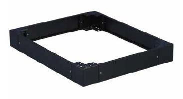 WP RACK WPN-APT-N88 80x80mm BASE FOR CABINETS RNA SERIES, BLACK, RAL 9005