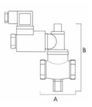 TECNOCONTROL VR930/12 Elettrovalvola riarmo manuale 12Vdc. NA 3/4 pollice 6 bar