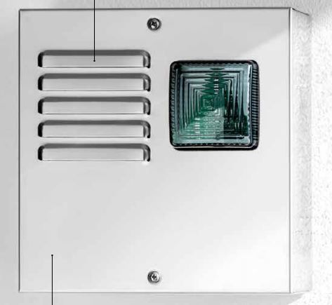 VENITEM 23.31.27 RIALTO LSX stainless steel/smoked siren EN50131-4