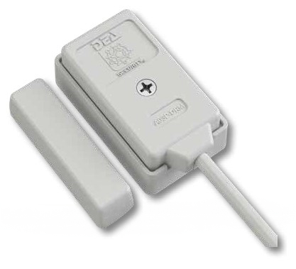 DEA SN-A03P-DRM Rivelatore d’impatto piezodinamico per infissi con magnete - Colore BIANCO