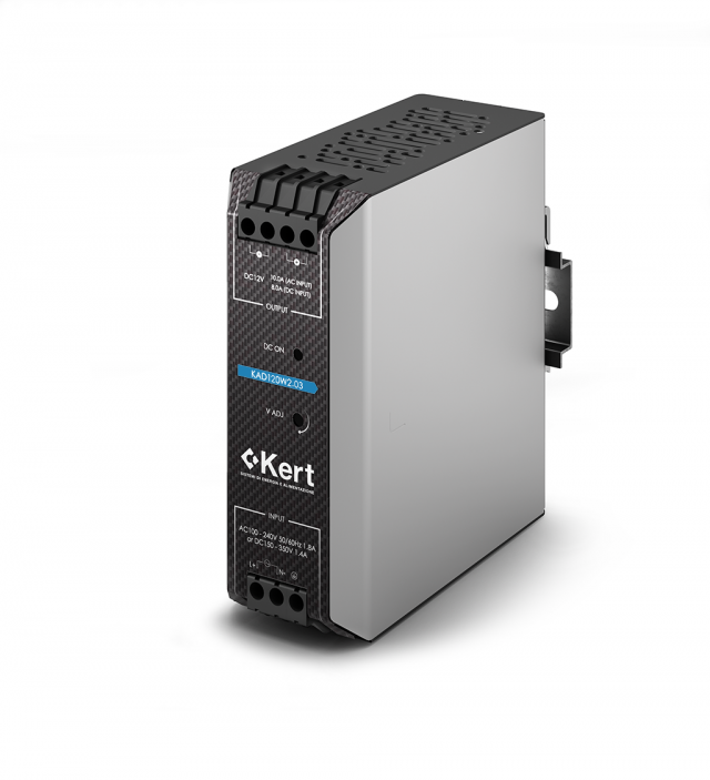 KERT KAD120W2.03 24Vdc 5A. 120W industrial power supply with Relay