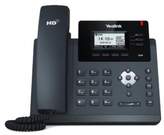 YLK-TI-SIP-T40G (fs) Yealink T40G Mid Level IP Phone: 3 account SIP, 2 porte PoE Gigabit, 3 tasti BLF