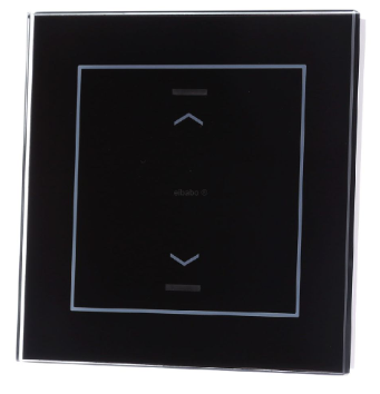 MDT BE-GTL10S.A1 KNX pulsante in vetro II Luce 1 volta, RGBW, nero, cieco BE-GTL10S.A1