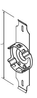 NICE 869.41.00 Lama per cassonetto Misura L 131,3 mm Misura T 137 mm Coppia max. 15 N