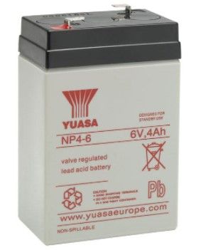 YUASA NP4-6 Batteria 6V / 4Ah