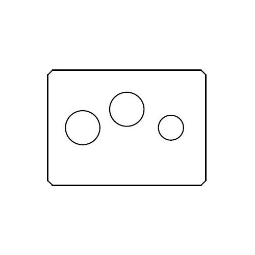 FAAC 105819 KIT PIASTRINE (4 PEZZI) FISSAGGIO CARRELLI TK20