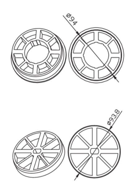 CAME 001YK5133 ROUND 101.9x3.5mm