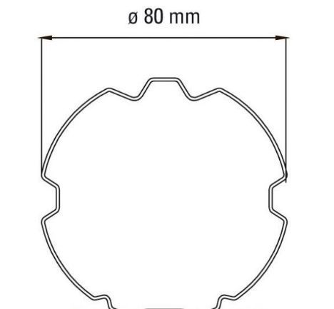 FAAC 132229 ADATTATORI PER TUBO ZF80