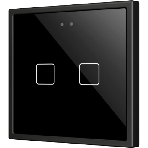 ZENNIO ZVIFR70X2A Flat RGB 70 X2. Pulsante capacitivo in vetro 70x70
