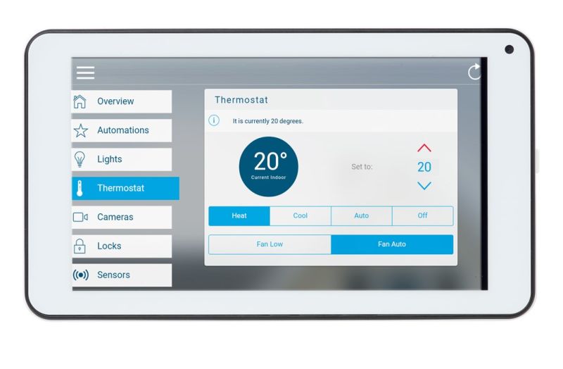 ARITECH ANTINTRUSIONE UX-TOUCH01 UltraSync 7" Touchscreen. Wi-Fi. Alimentatore incluso