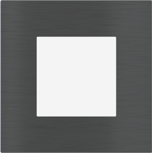 EKINEX EK-DQP-GBU Placca Deep (FF e 71 e 20Venti ) quadrata -METALLO (ALLUMINIO) - carbonio