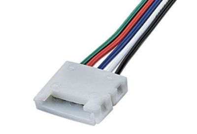LEDCO CNT1015-5P SINGLE STRIP RGBW CONNECTOR 10 MM. C/CABLE 15 CM.