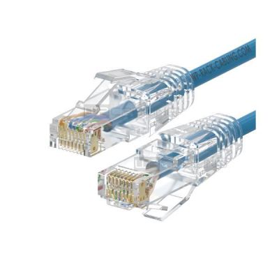 WP RACK WPC-PAT-6AU010LB-S SLIM PATCH CABLE CAT.6A U-UTP, 1.0m BLUE