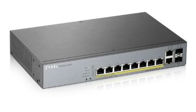 ZYXEL GS1350-12HP-EU0101F Managed CCTV Switch: 8-Port Stand-Alone Gigabit Switch