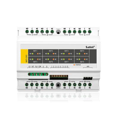 SATEL INT-ORS Output expansion module on DIN rail (8 relays for controlling 230 V 16 A loads) for Integra. Pour and Perfect